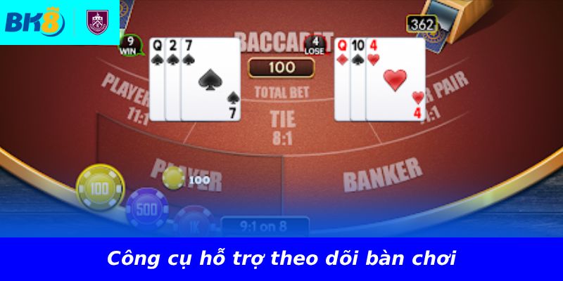 Công cụ hỗ trợ theo dõi bàn chơi