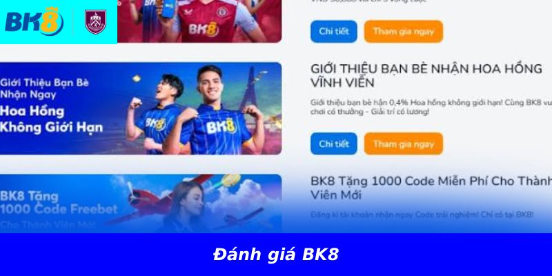 Đánh giá BK8