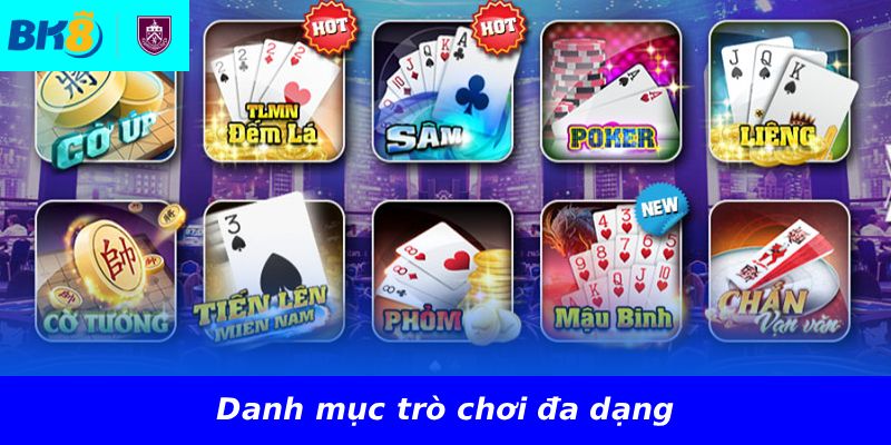 Danh mục trò chơi đa dạng